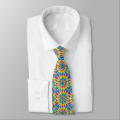 Regenbogen-Psychedelic-Tie-Dye-Schlips Krawatte (Gebunden)