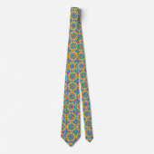 Regenbogen-Psychedelic-Tie-Dye-Schlips Krawatte (Vorderseite)