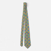 Regenbogen-Psychedelic-Tie-Dye-Schlips Krawatte (Rückseite)