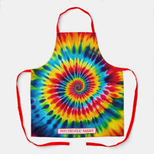 Regenbogen-Psychedelic-Tie-Dye-Schürze Schürze
