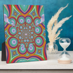 Regenbogen-Psychedelische-Optische-Abstrakte-Kunst Fotoplatte