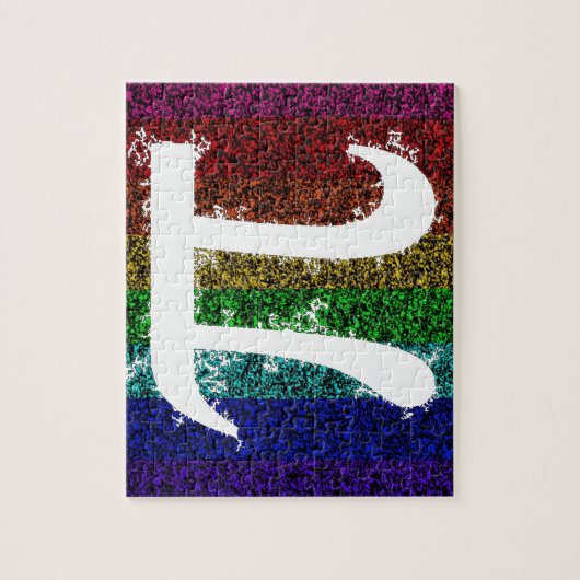Regenbogen-PU-Zeichen Puzzle (Vertikal)