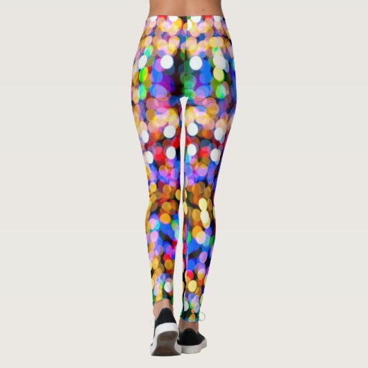 Regenbogen-Punkt-Leggings Leggings (Rückseite)