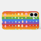 REGENBOGEN PUNKT STREIFEN Case-Mate iPhone HÜLLE (Rückseite (Horizontal))