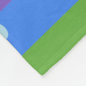 REGENBOGEN PUNKT STREIFEN FLEECEDECKE (Ecke)