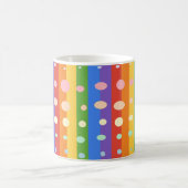 REGENBOGEN PUNKT STREIFEN KAFFEETASSE (Mittel)