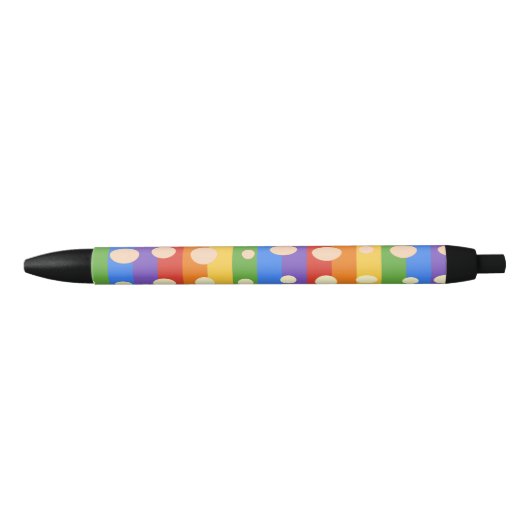 REGENBOGEN PUNKT STREIFEN KUGELSCHREIBER (Vorderseite)