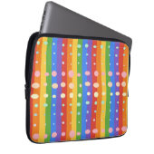 REGENBOGEN PUNKT STREIFEN LAPTOPSCHUTZHÜLLE (Vorne Rechts)