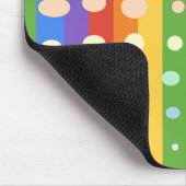REGENBOGEN PUNKT STREIFEN MOUSEPAD (Ecke)
