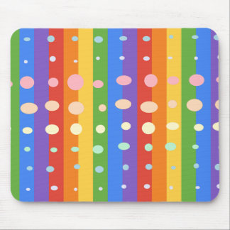 REGENBOGEN PUNKT STREIFEN MOUSEPAD