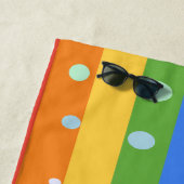 REGENBOGEN PUNKT STREIFEN STRANDTUCH (Beispiel)