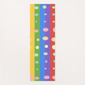 REGENBOGEN PUNKT STREIFEN YOGAMATTE (Vorderseite)