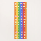 REGENBOGEN PUNKT STREIFEN YOGAMATTE (Rückseite)