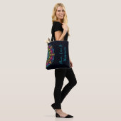 Regenbogen-Punktbemalte Mandala Tasche (Am Model)