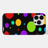 Regenbogen-Punkte iPhone Hülle (Rückseite (Horizontal))