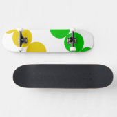 Regenbogen Punkte Skateboard (Horizontal)