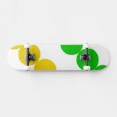Regenbogen Punkte Skateboard (Horizontal)