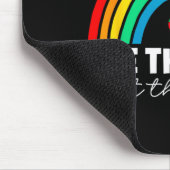 Regenbogen-Puzzle-Herz Sieht den Fähigen, nicht da Mousepad (Ecke)