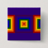 Regenbogen-Quadrate Button (Vorderseite)