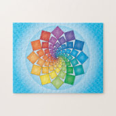 REGENBOGEN-QUADRATE PUZZLE (Horizontal)