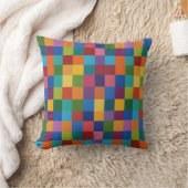 Regenbogen-Quadratzoll Kissen (Decke)