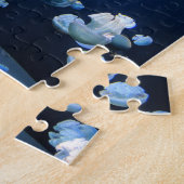 Regenbogen-Qualle-Monogramm-Puzzlespiel Puzzle (Seite)