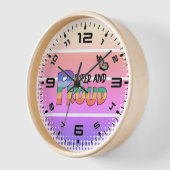 Regenbogen Que und stolz Uhr (Winkel)