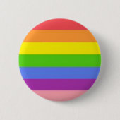 Regenbogen-queer Stolz-Knopf Button (Vorderseite)