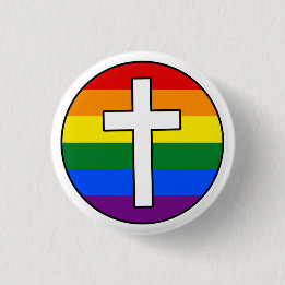 Regenbogen-Querknopf Button