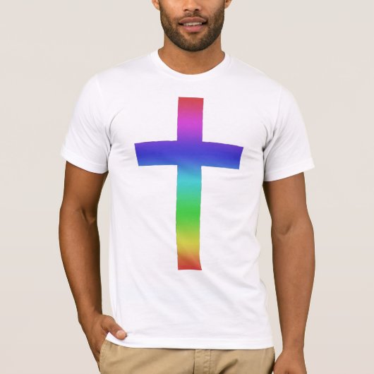 Regenbogen-QuerT - Shirt (Vorderseite)
