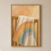 Regenbogen-Quilt-Wasserfarben-Whimsical-Kunstposte Poster