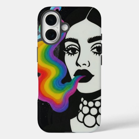 Regenbogen-Rauch-Handyhülle Case-Mate iPhone Hülle (Rückseite)