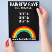 Regenbogen-Rave-Individualflugblatt Flyer (Hand)