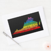 Regenbogen Rechteckiger Aufkleber (Umschlag)