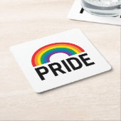 Regenbogen Rechteckiger Pappuntersetzer (angewinkelt)