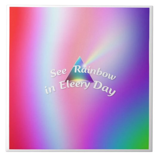 Regenbogen-Reflexionen Fliese (Vorderseite)