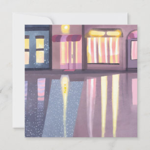 Regenbogen-Reflexionen Lofi zeitgenössische Aqua Karte