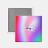 Regenbogen-Reflexionen Magnet (Vorderseite/Rückseite)