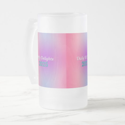 Regenbogen-Reflexionen Mattglas Bierglas (Vorderseite Links)