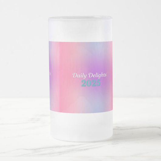 Regenbogen-Reflexionen Mattglas Bierglas (Mittel)