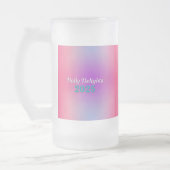 Regenbogen-Reflexionen Mattglas Bierglas (Links)