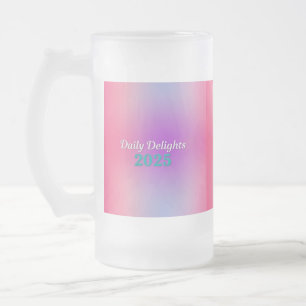 Regenbogen-Reflexionen Mattglas Bierglas