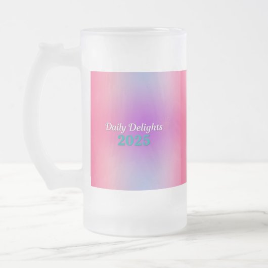 Regenbogen-Reflexionen Mattglas Bierglas (Links)