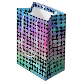 Regenbogen regen : mittlere geschenktüte (Vorderseite Schrägansicht)