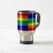 Regenbogen, Regenbogen, Regenbogen Reisebecher (VorderseiteRechts)