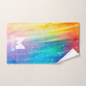 Regenbogen Regendusche Badhandtuch Set (Handtuch)