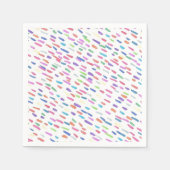 Regenbogen Regenfalldruck Serviette (Vorderseite)