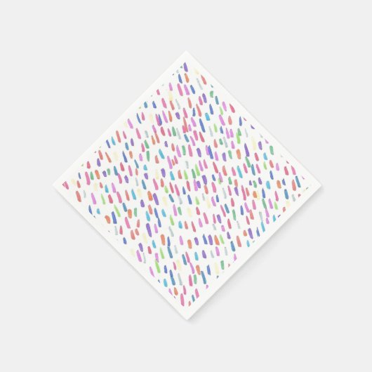 Regenbogen Regenfalldruck Serviette (Ecke)