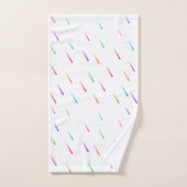 Regenbogen-Regentropfen Badhandtuch Set (Handtuch)