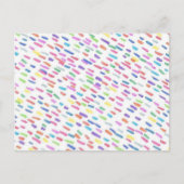 Regenbogen-Regentropfen Postkarte (Vorderseite)